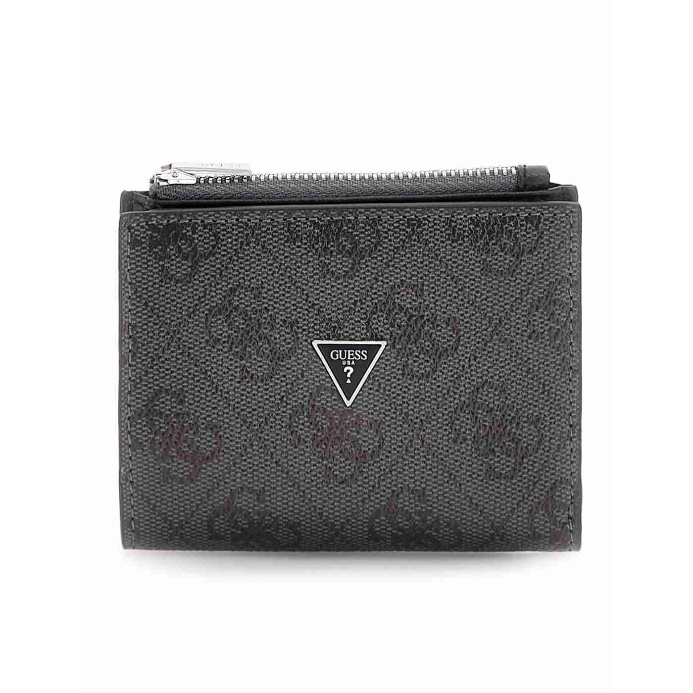 Cartera Guess Milano negra piel logotipo 4G para hombre
