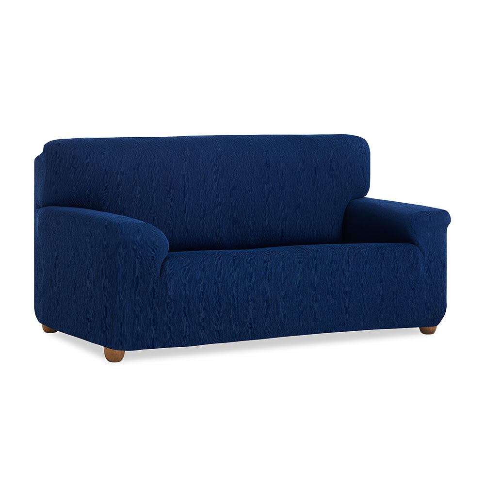NORDIC HOME Funda de Sofá Elástica Vera Azul – Ajustable