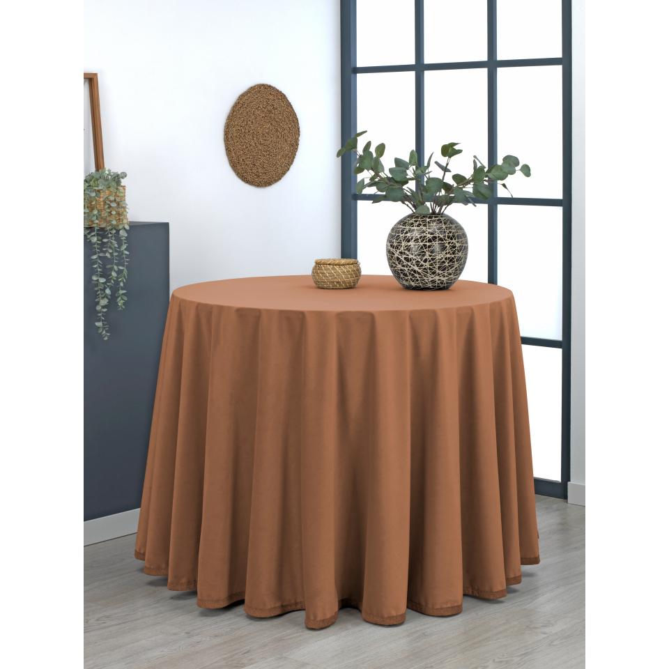VALENTIA HOME Falda Mesa Camilla Velutto (terciopelo) | Ropa Mesa Camilla Redonda | Mesa 60, 70, 80, 90, 100, 110, 120 CM | Camilla Mesa Decorativa | Tejido Terciopelo para Invierno y Otoño | Faldillas Mesa Camilla con Altura para Mesa 75 cm