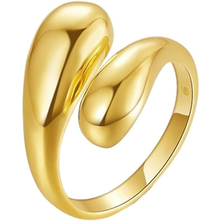 TK Anillosparamujer Anillos de plata de ley 925 para mujer, anillos lisos para mujer, anillos de dedo ajustable