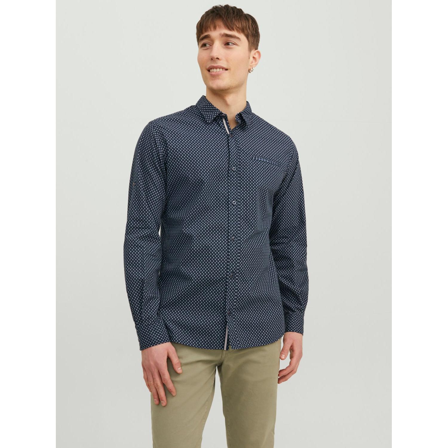 Jack & Jones mod. 12235969 Camisa m/l con micromuestra