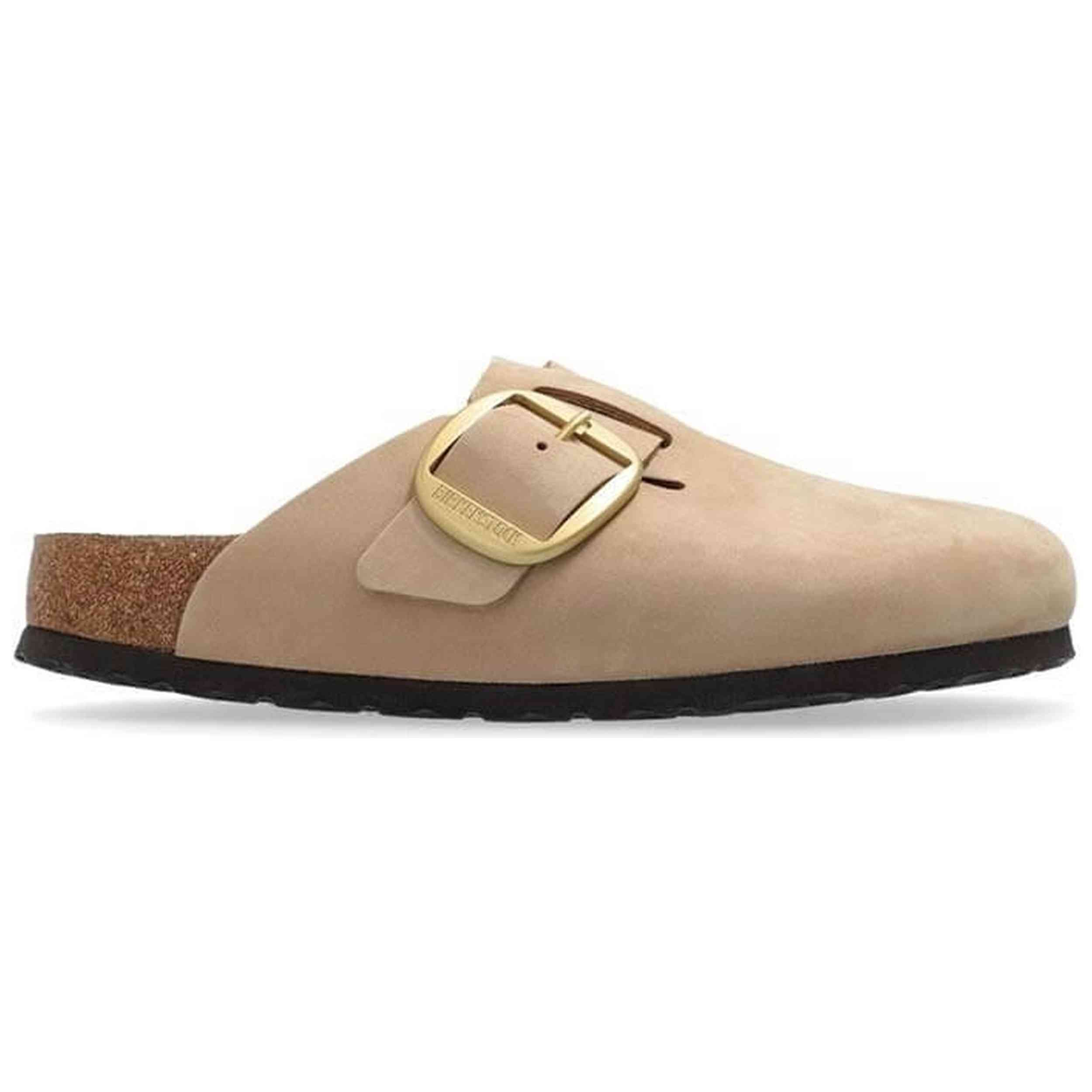 Sandalias De Plataforma Birkenstock modelo Boston Big Buckle para hombre y mujer en color Beige