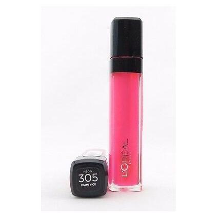 L'Oreal Paris Diseñador Maquillaje Infalible Mega Gloss - Brillo de labios 305 Miami Vice