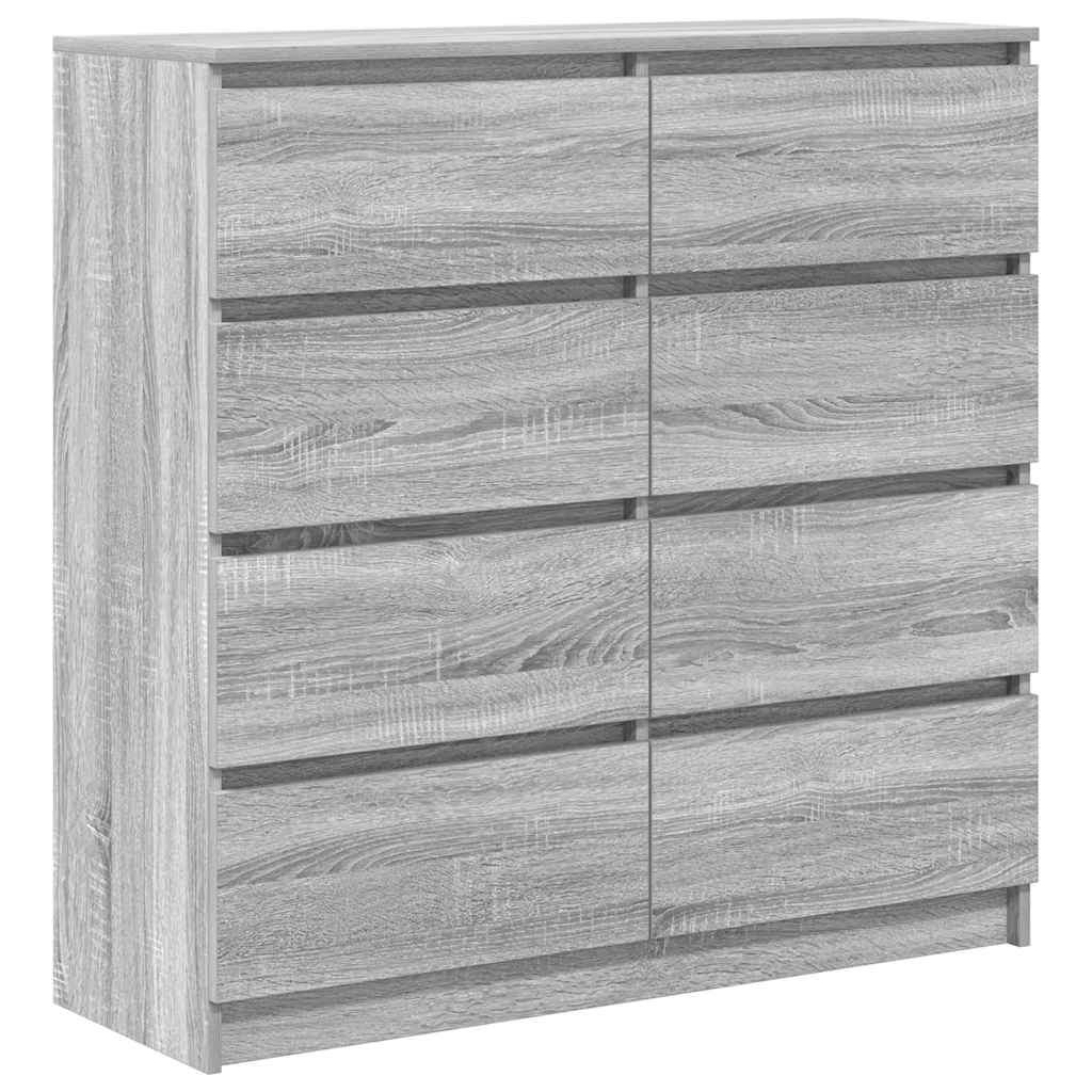 vidaXL Aparador  Sonoma gris 100x35x99 cm madera de ingeniería
