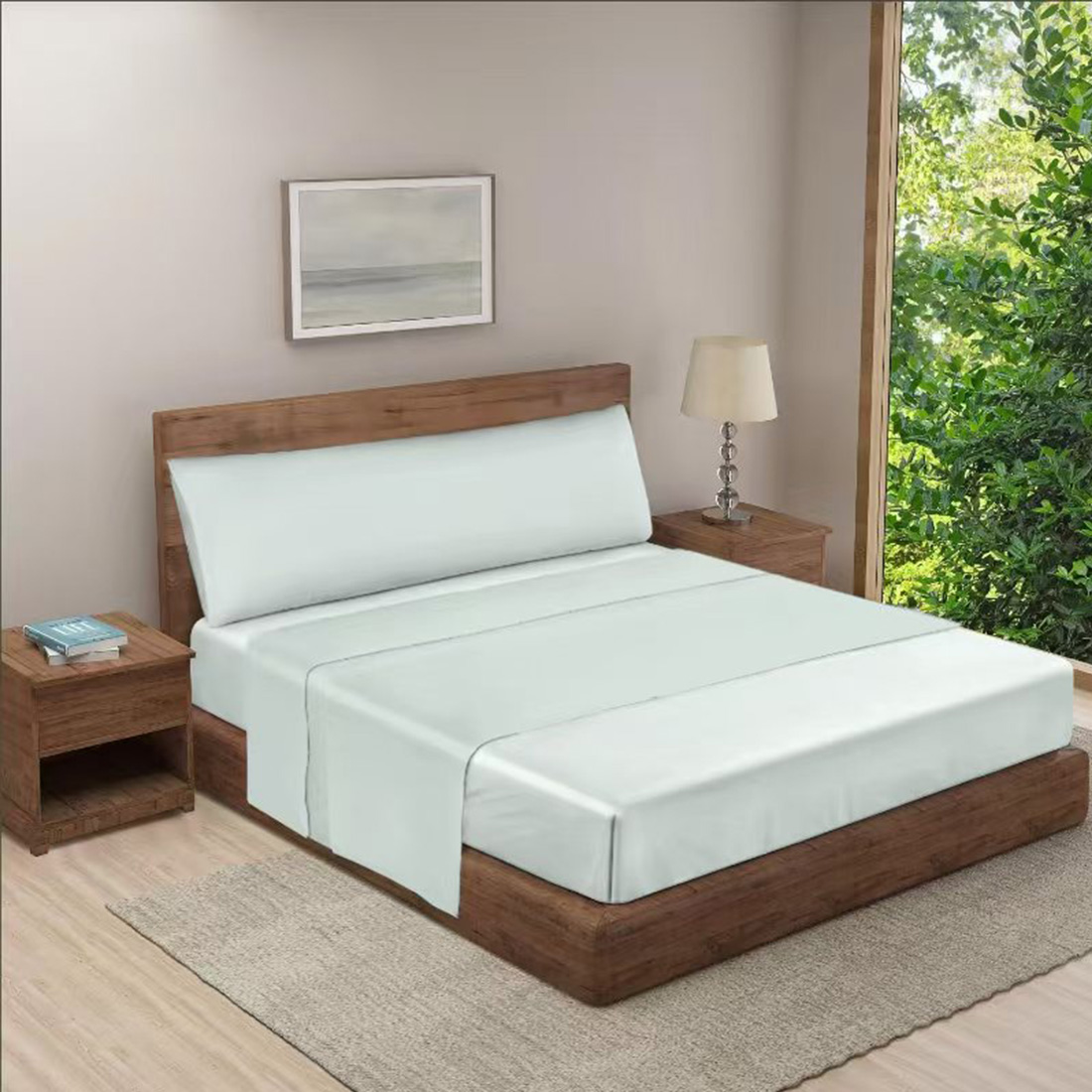 HOMESOL® juego de sábana verano - 85G/poliester 100%/impresion nano no pierde color /extrasuave