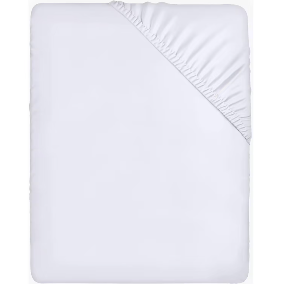Sábana bajera profunda ajustable con elasticidad total, tejido de 144 hilos 50% algodón 50% poliéster, transpirable y suave para descanso reparador - perfecta para cama de 135 o 150 cm