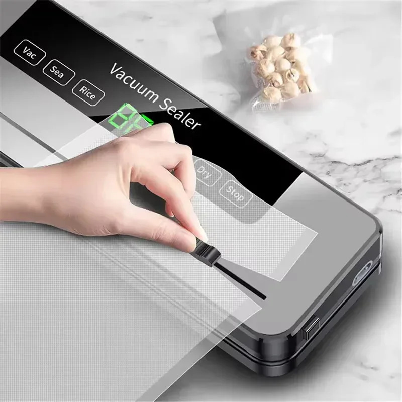 Nueva Máquina De Sellado a Vacío 2025 Para Alimentos Secos Y Húmedos Operación Automática Conservación De Alimentos Para El Hogar