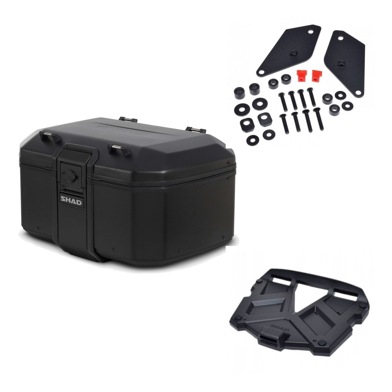 Baul Tr55 Pure Black + Parrilla Terra Pl KIT-569239