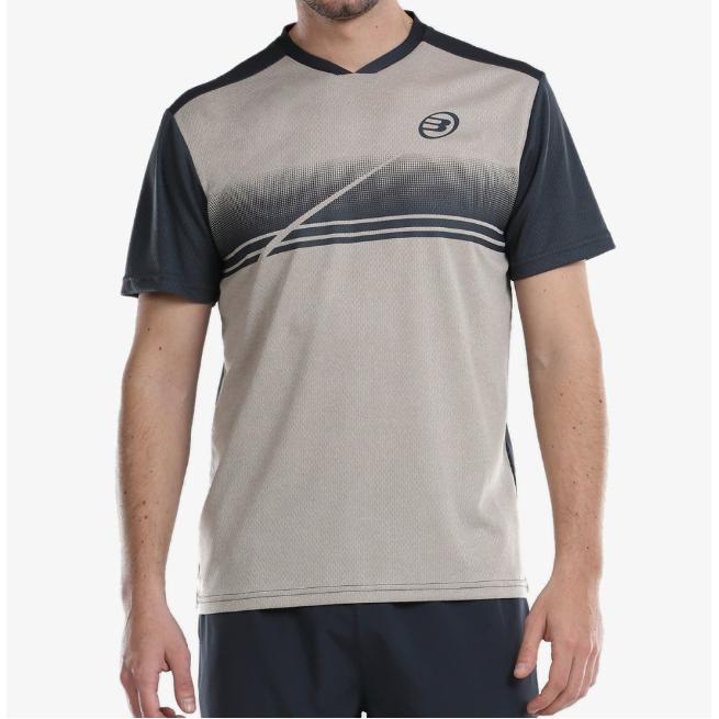 CAMISETA BULLPADEL ADAME PIEDRA VIGORE HOMBRE COMODA TRANSPIRABLE PADEL TENIS DEPORTE INTERIOR Y AIRE LIBRE