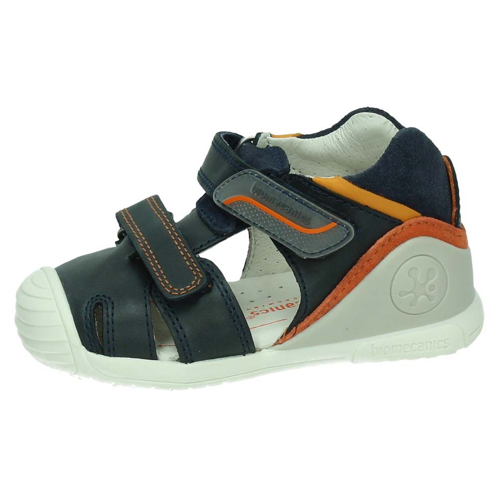 Sandalias marca BIOMECANICS para niño en color azul marino. SANDALIAS DE PIEL
