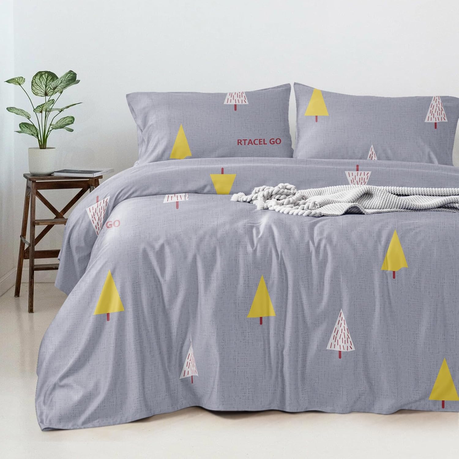 Artree | Juego ropa de cama. Incluye colcha de cama funda nordica, sábana bajera y funda de almohada. Fundas nórdicas de Microfibra de Poliéster Transpirable. Varias medidas: Funda nordica cama de 90, cama de 105, cama de 135, cama de 150 o cama de 180.