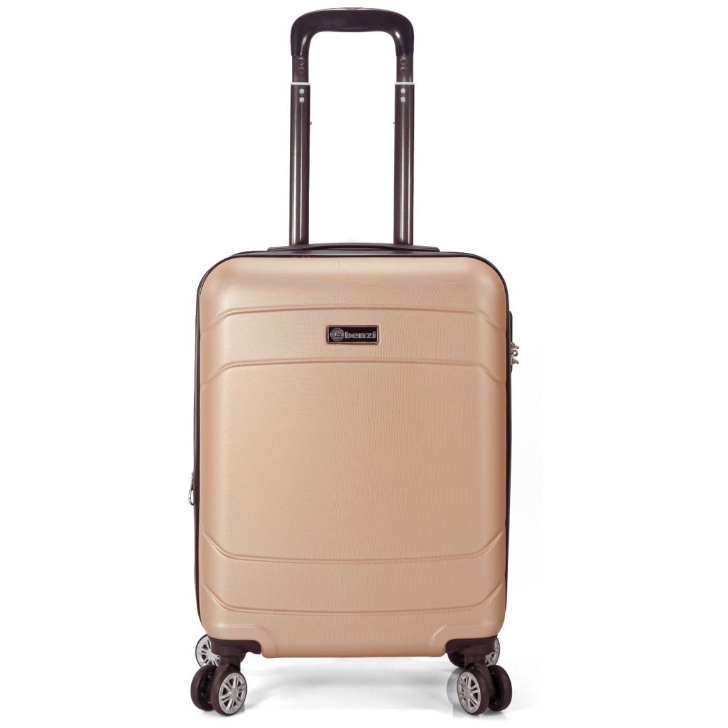 Maleta cabina expandible Tony Huaca oro 55x40x20 cm. (extendida 55x40x25 cm.) Dura e impermeable 4 ruedas