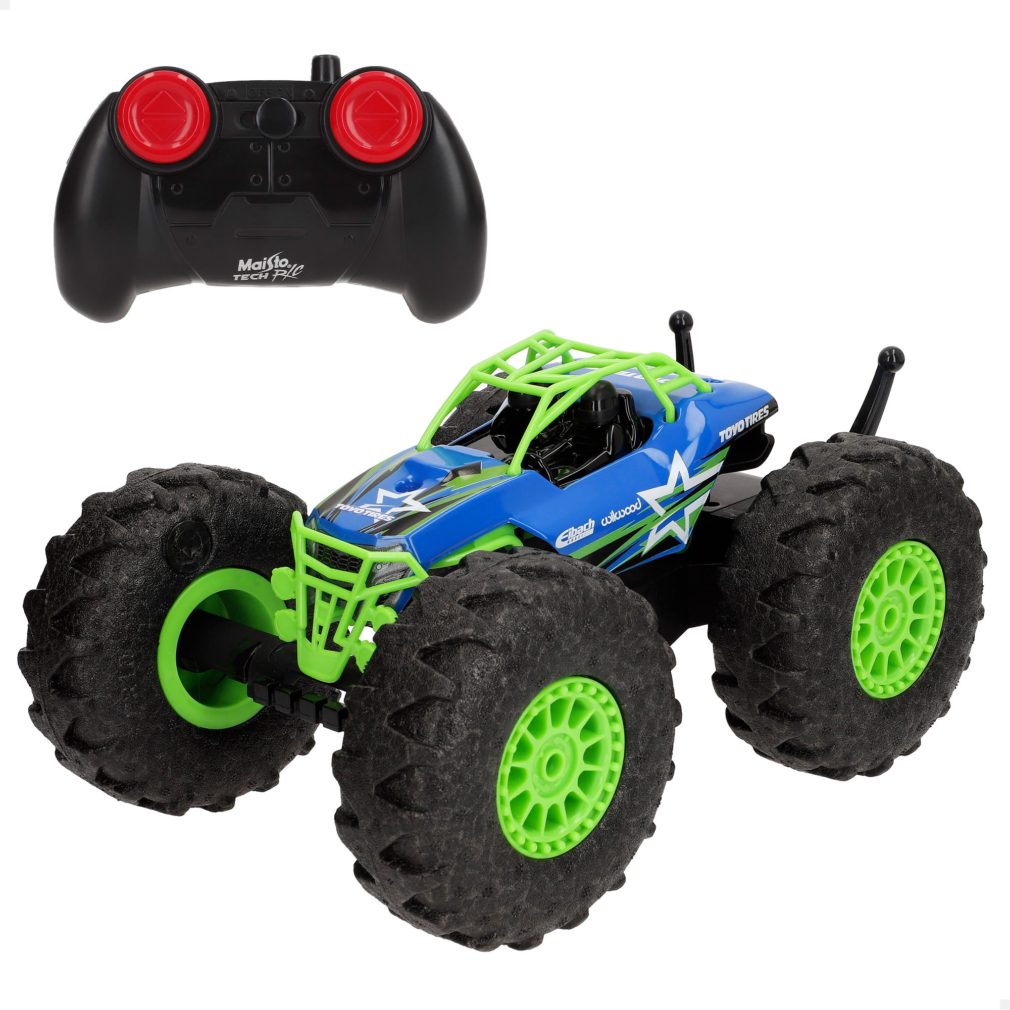Maisto Tech - Coche teledirigido, Rock Hopper, 2.4 GH.z, Giro 360°, hasta 25° de inclinación, neumáticos de espuma, carga USB, radiocontrol para niños, teledirigido, coche para niños, +5 años