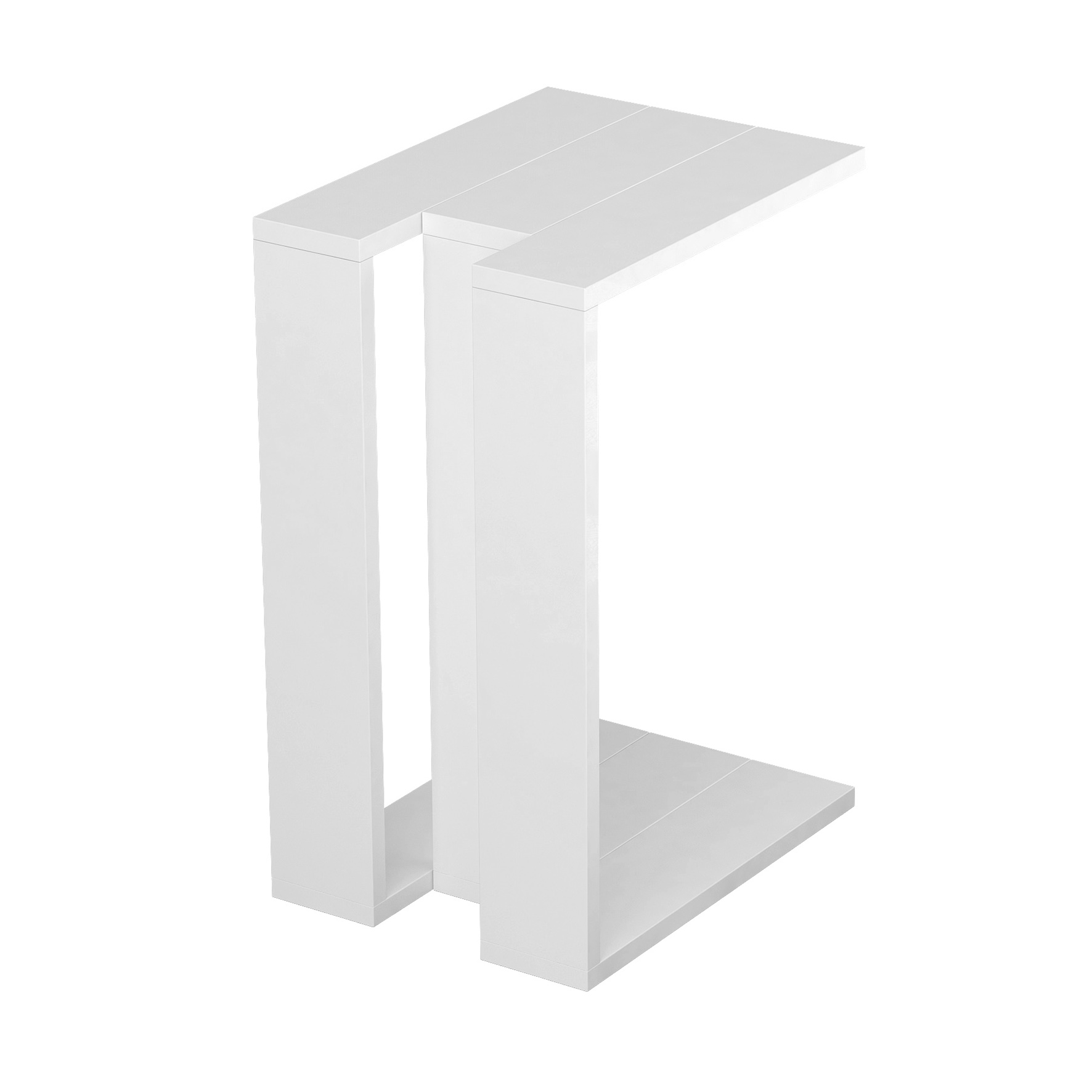 Mesa auxiliar color Blanco. (Alto 57 cm/Ancho 30 cm/Fondo 40 cm