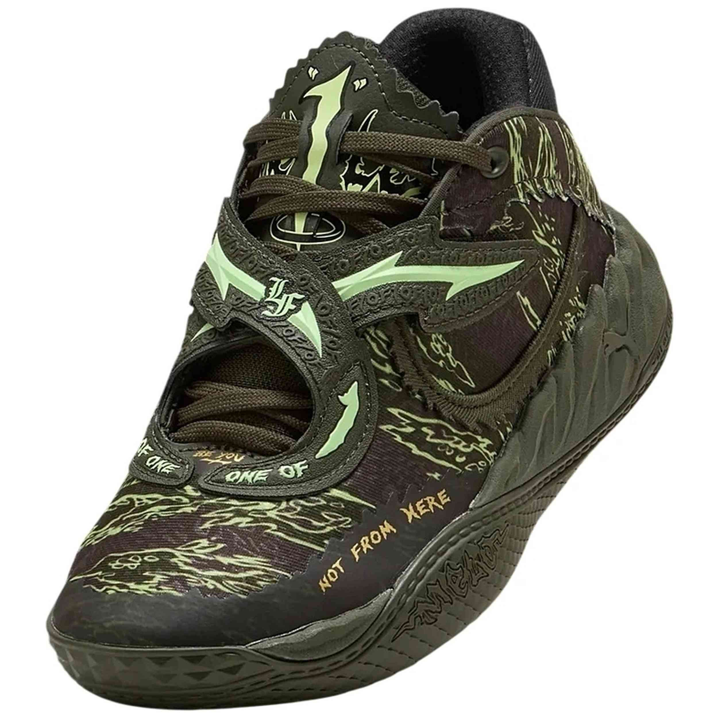 Zapatillas Puma modelo LaMelo Ball MB.05 Jr. "Camo" para Mujer en color Verde