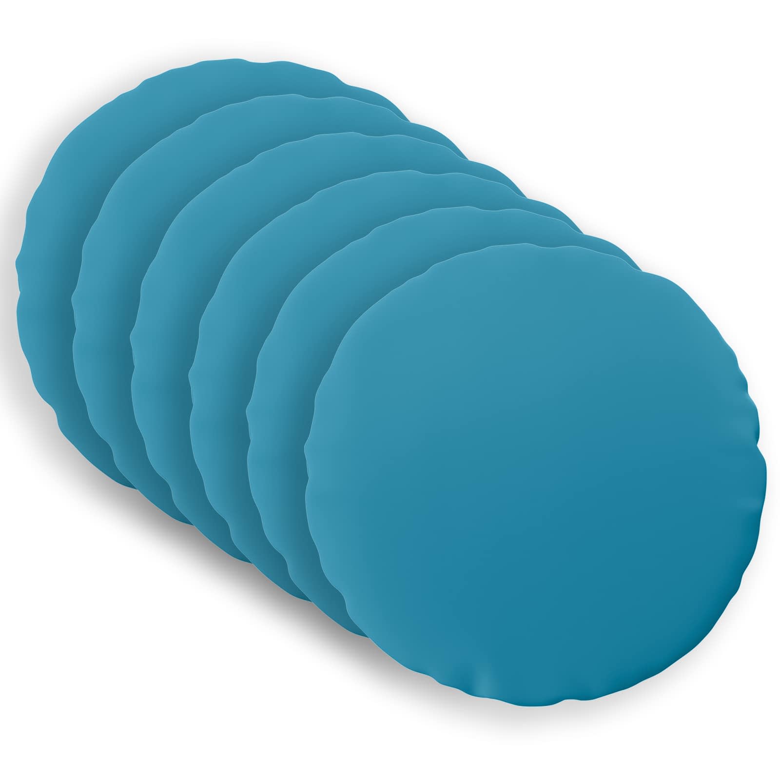 vidaXL Funda de almohada 6 uds. HEERLEN  Ø 60 cm Poliéster Multicolor