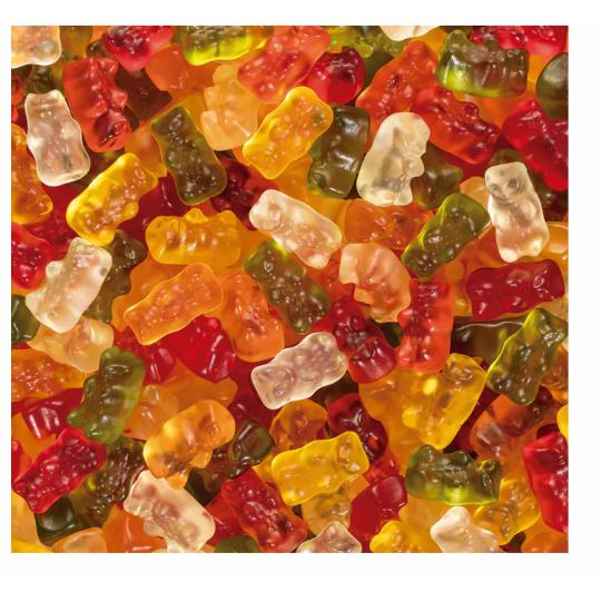 HARIBO OSITOS DE ORO 1KG  sabor de manzana, fresa, frambuesa, naranja, limón y  piña. colores Sin colorante artificiales Sabor de Haribo calidad de confianza