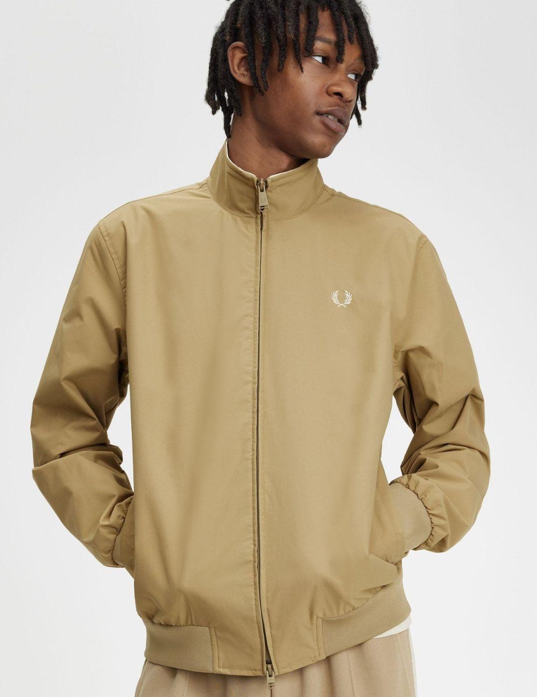 Cazadora Fred Perry Brentham Mostaza hombre