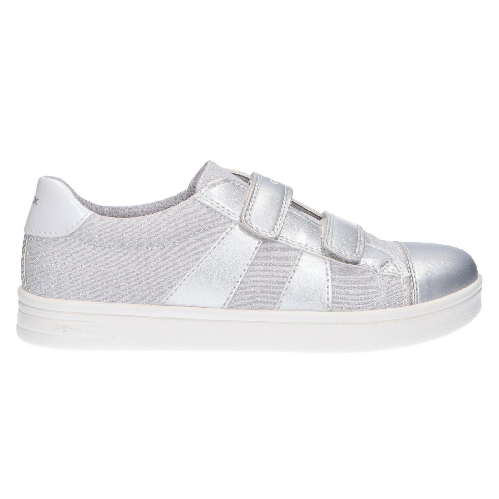 Geox j024mc 0ashi j djrock girl's sneakers c1007 silver