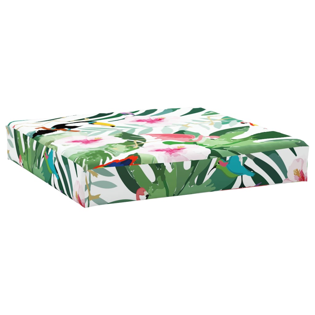 Vidaxl Cojín para Palés Tela Oxford 60x60x8 Cm - Azul y Blanco
