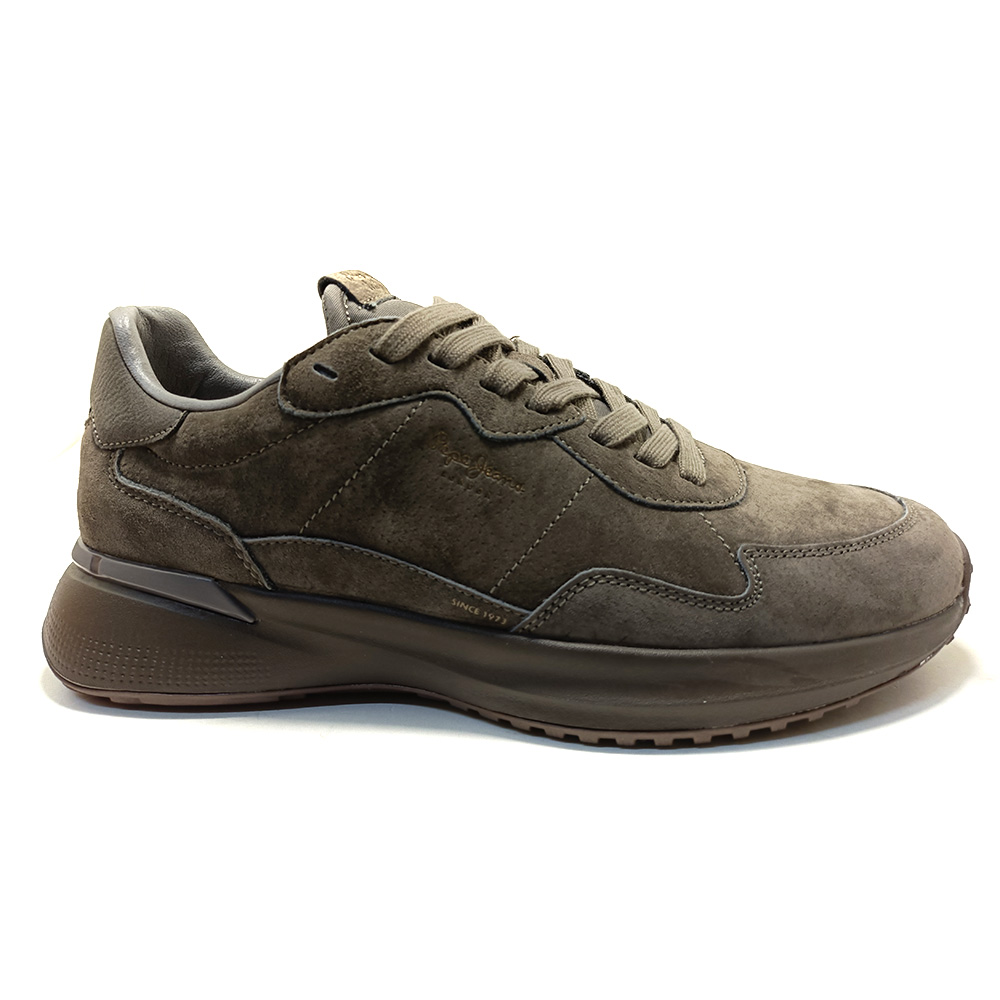 Pepe Jeans Bampton Suede , Sneakers De Cordones , Para Hombre , Color Gris