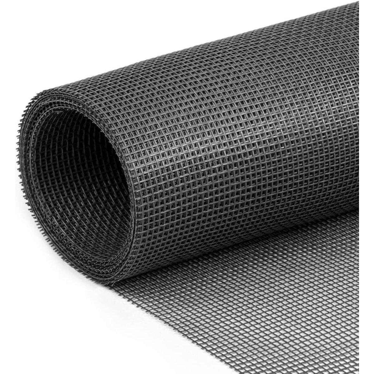 Crea tu propia mosquitera a medida - Mosquitera universal - Malla antiinsectos - Calidad - Mosquitera ajustable - Mosquitera de fibra de vidrio de repuesto para ventanas, puertas de patio y ventanas - gris - 120 × 250 cm