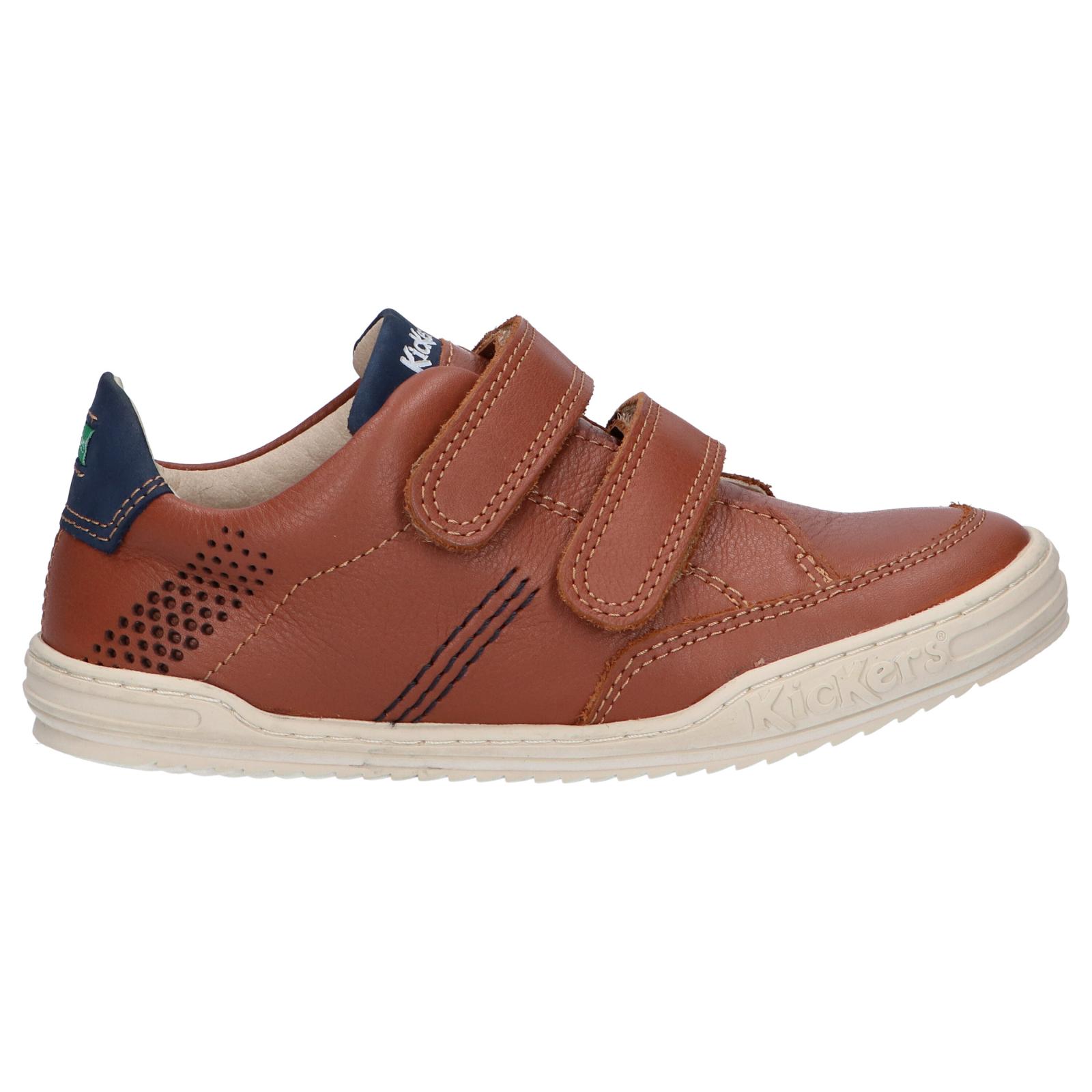 Kickers women's and girls and boys' sneakers 784780 -30 jouo 116 camel bleu