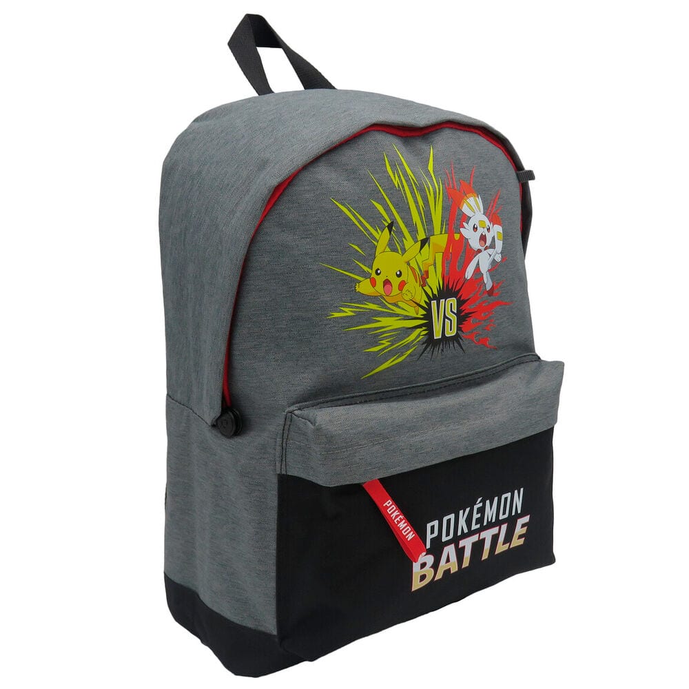Mochilas Pokémon, Licencia Oficial, para Colegio y Viaje, Compartimento Principal con Bolsillo Frontal, Bolsillos Laterales, Asa Superior y Tirantes Ajustables, Resistentes y Ligeras