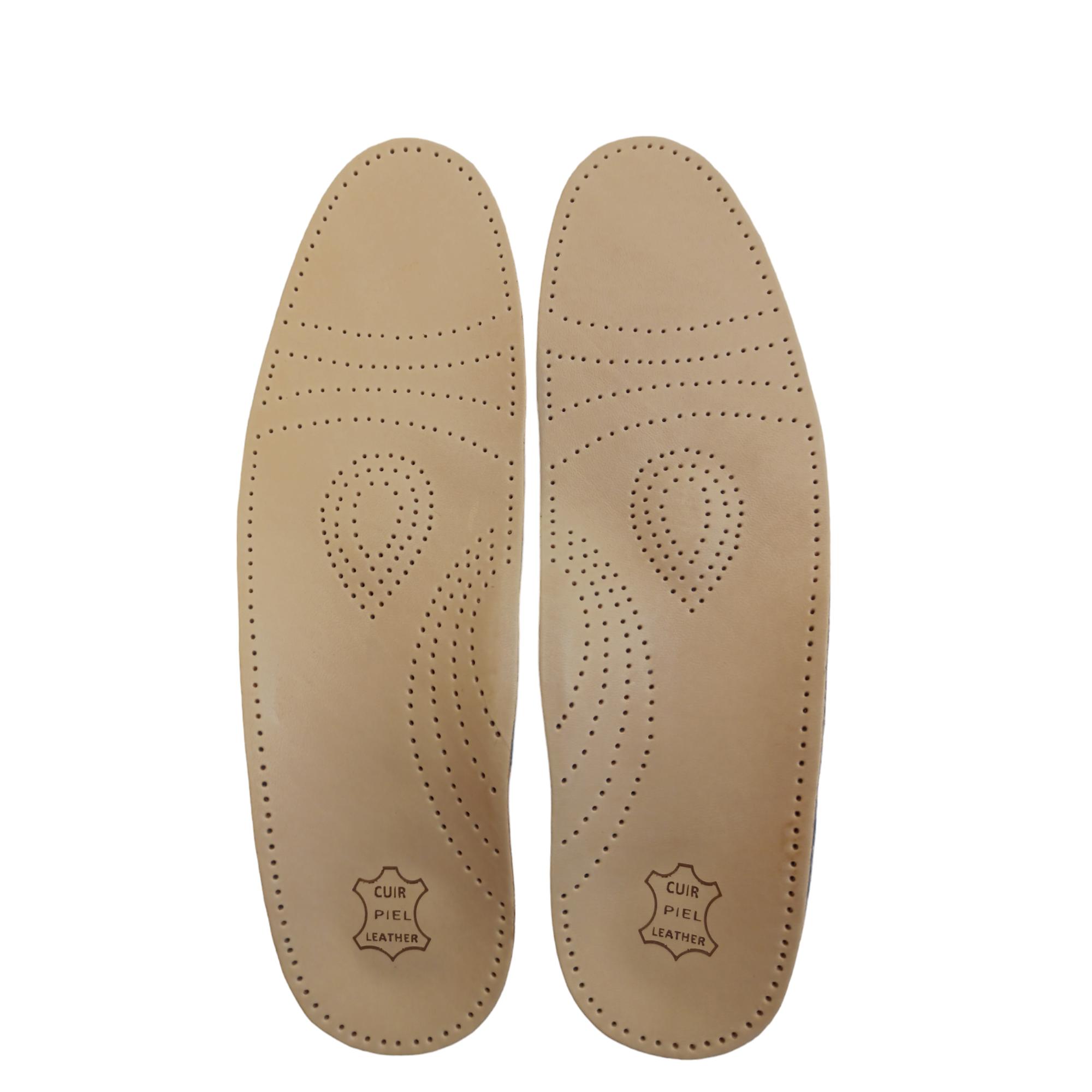 Wabfeet Plantilla Premium de Piel de Curtición Vegetal con Apoyo Metatarsal - Hombre y Mujer (Tallas 38 a 45)