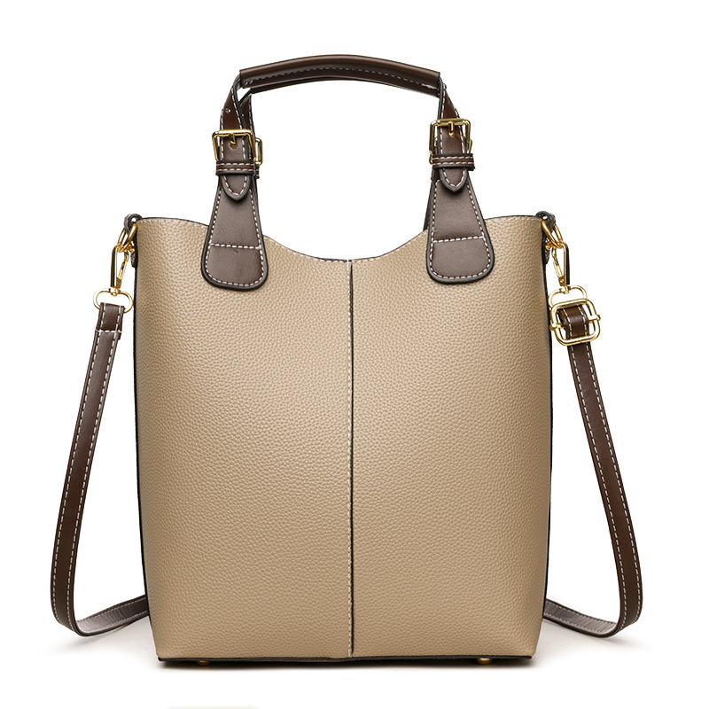 TK Nuevo diseño de bolso de mano de color en contraste de moda, bolso para madre e hijo, bolso de hombro portátil, versátil y atmosférico para mujer