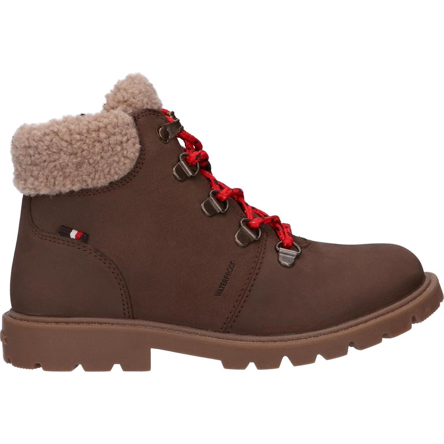 GEOX J26HDD 032BH J SHAYLAX BOY WPF C6229 BEIGE Women and Boy Boots COFFEE-DK