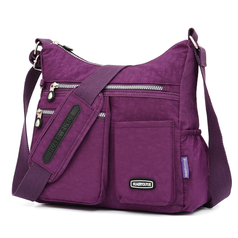 Bolso cruzado para mujer, bolso impermeable con múltiples bolsillos, bolso de hombro, mensajero grande ligero