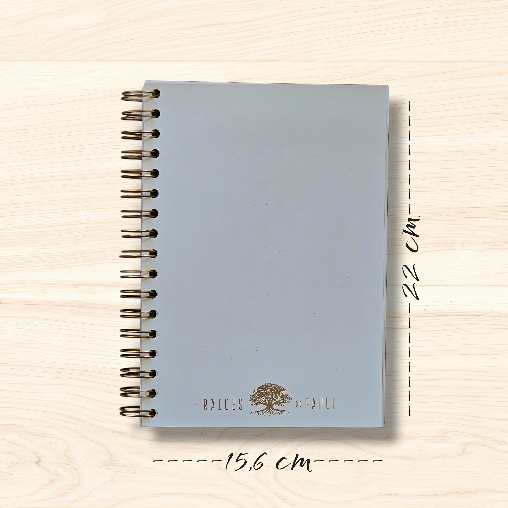 Cuaderno Ecológico Tapas Naturales A5+ 15.6 x 22 cm - Packs 1, 2, 3 y 4 unidades - 200 Páginas Papel Reciclado 100 g para el Interior - RAICES DE PAPEL,  Sostenible, Orgánico y Premium - Regalo Ecológico Perfecto para amantes de la naturaleza eco-friendly