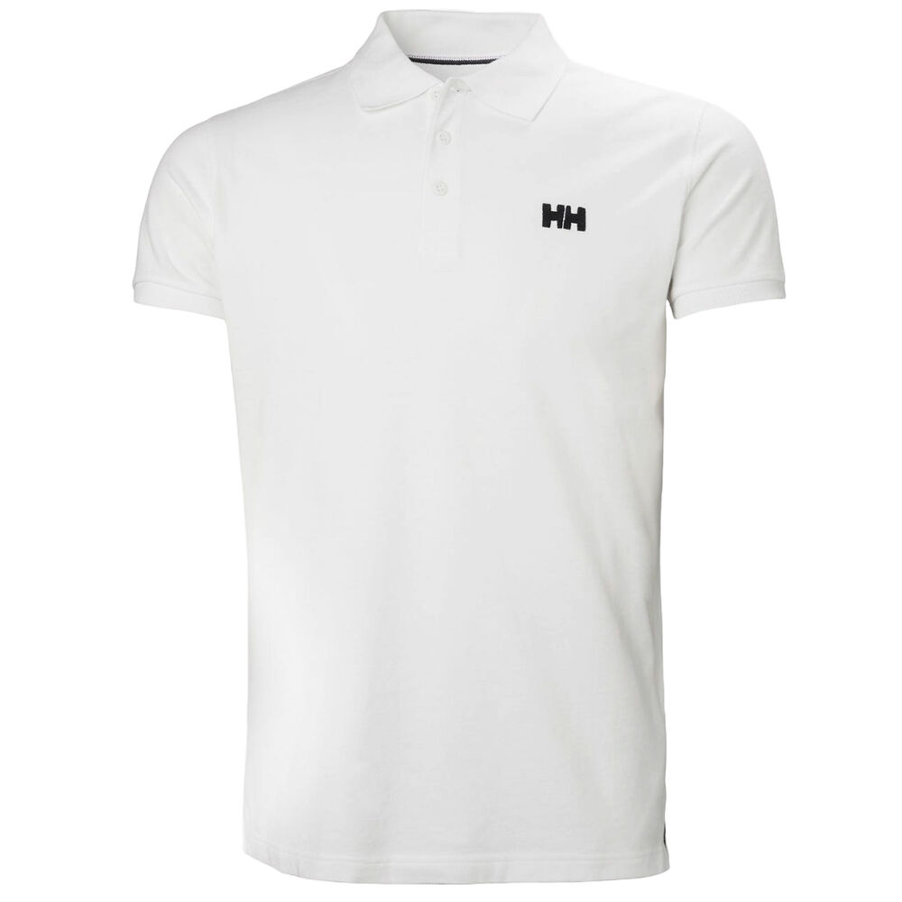 Polo Blanco Helly Hansen Clásico Transat White con Logotipo Bordado