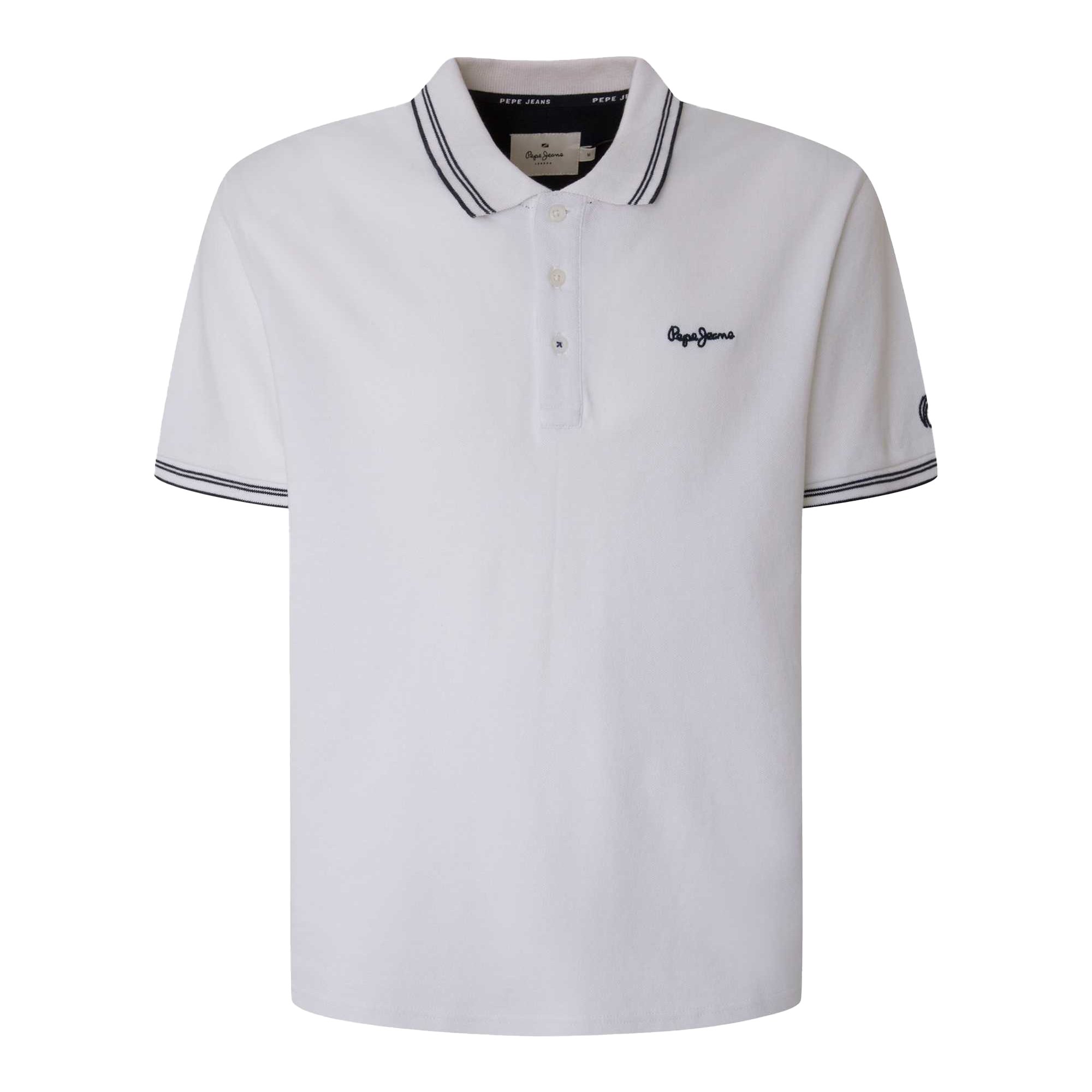 Pepe Jeans Polo Hombre - JETT, Manga corta, Tapeta de botones, Llano JETT
