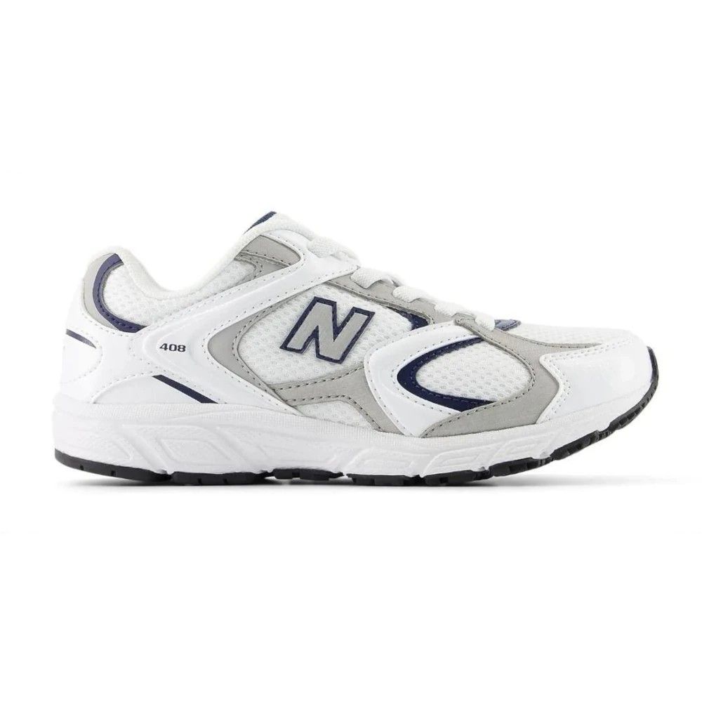 New Balance - Zapatillas 408 para niños sin cordones con elásticos, parte superior de tejido sintético y malla, suela de goma para comodidad y durabilidad
