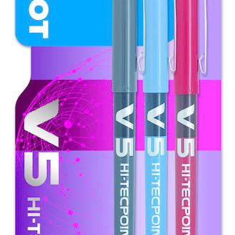 PILOT ROTULADOR PILOT V5 TINTA LIQUIDA BLISTER NEGRO AZUL Y ROJO V5