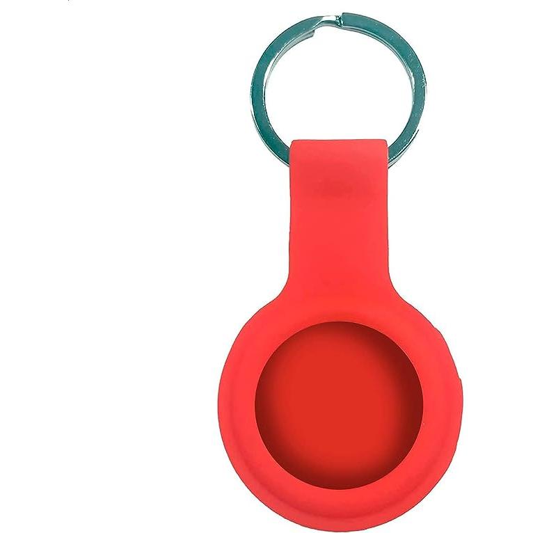 Euroxanty Funda para Airtag de Silicona | Llavero de Acero | Anclaje Seguro | 8 Colores Disponibles