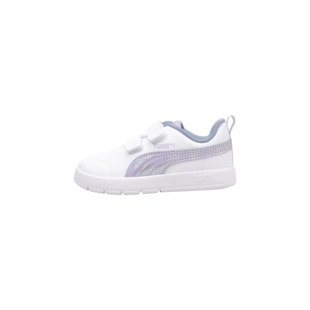 Puma COURTFLEX V3 PS  Deportivas Planas Bebé - niña (hasta la talla 30) Blanco