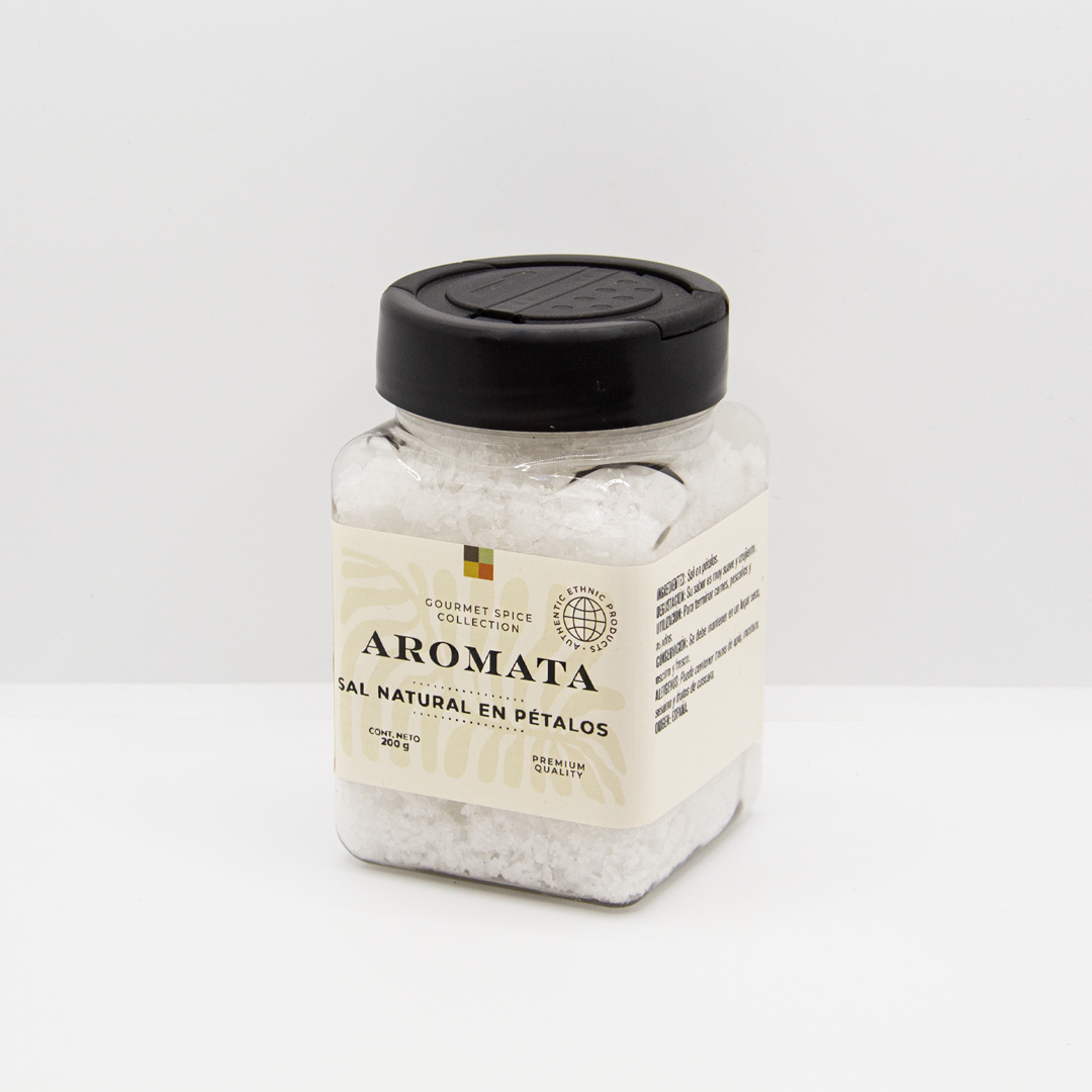 Aromata Sal Natural en Pétalos Condimentos para Carnes Asadas