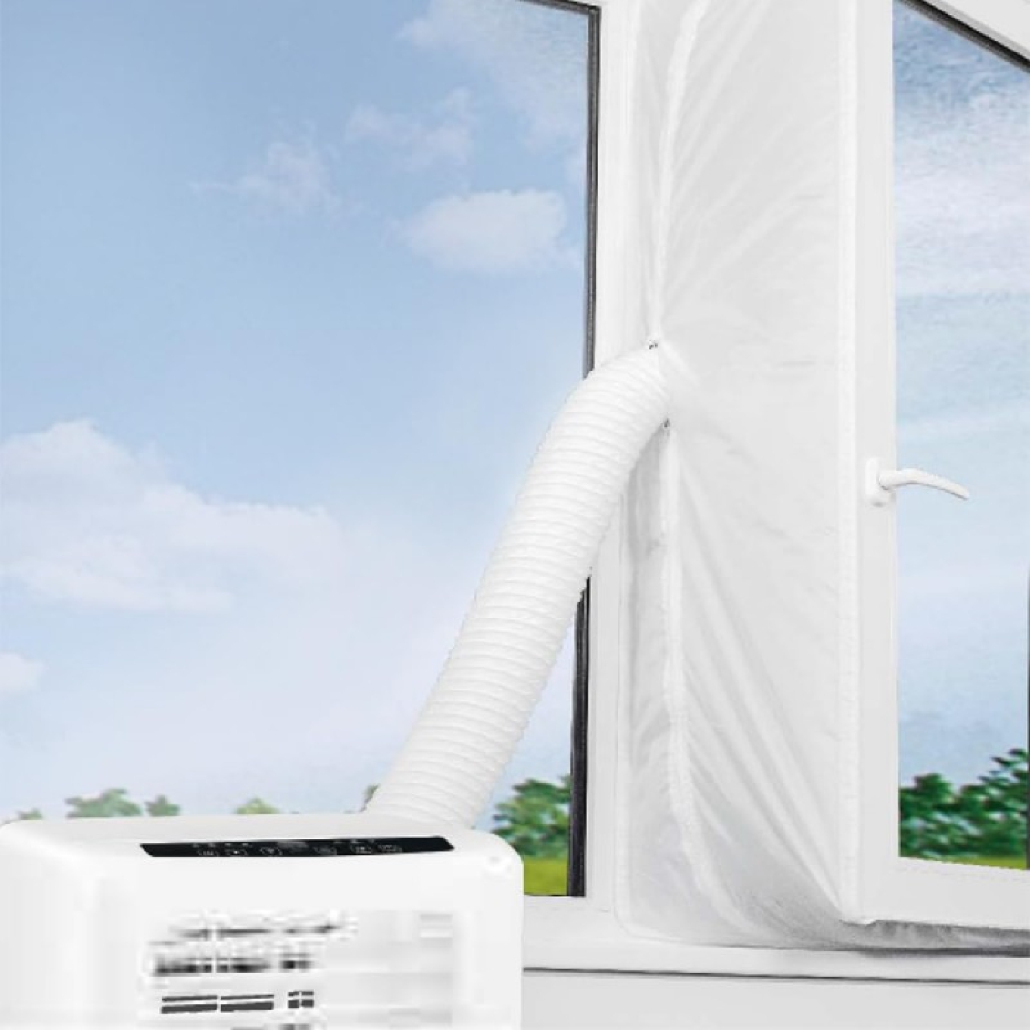 Cecotec Acople Cubierta Aislante Universal de Ventanas para Aire Acondicionado Portátil 230x35cm. 100% Poliéster