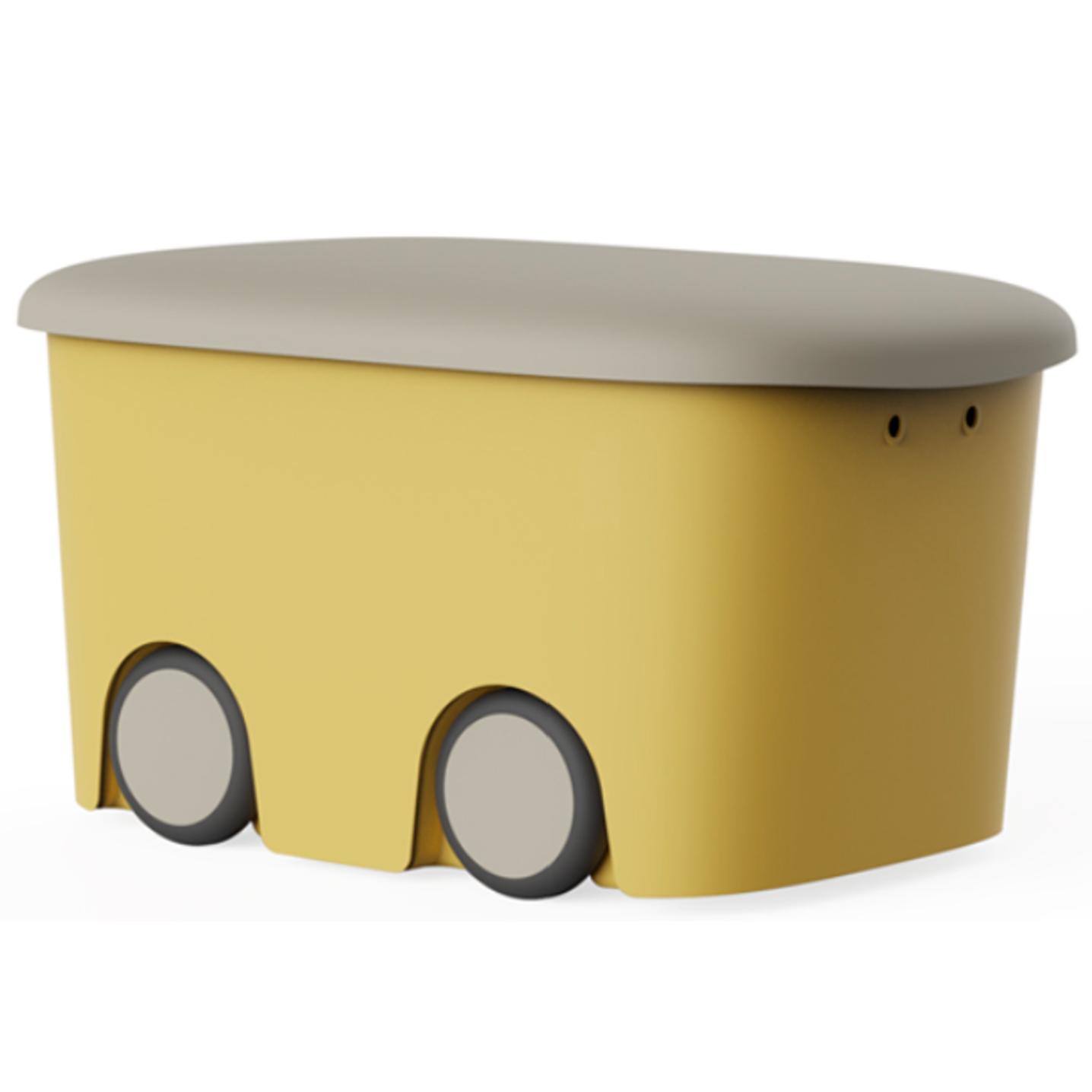 Caja Almacenamiento de Plástico con Ruedas y Tapa 45 L, Caja de almacenamiento de plástico con ruedas y tapa es una solución práctica y funcional para mantener el orden en…