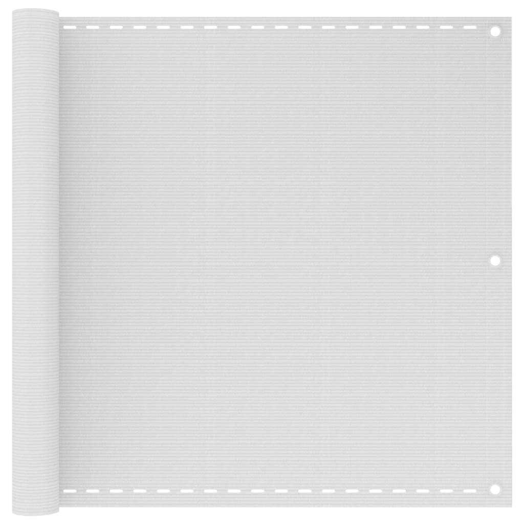 vidaXL Toldo para balcón HDPE 90x600 cm Color Antracita, Antracita y blanco, Blanco