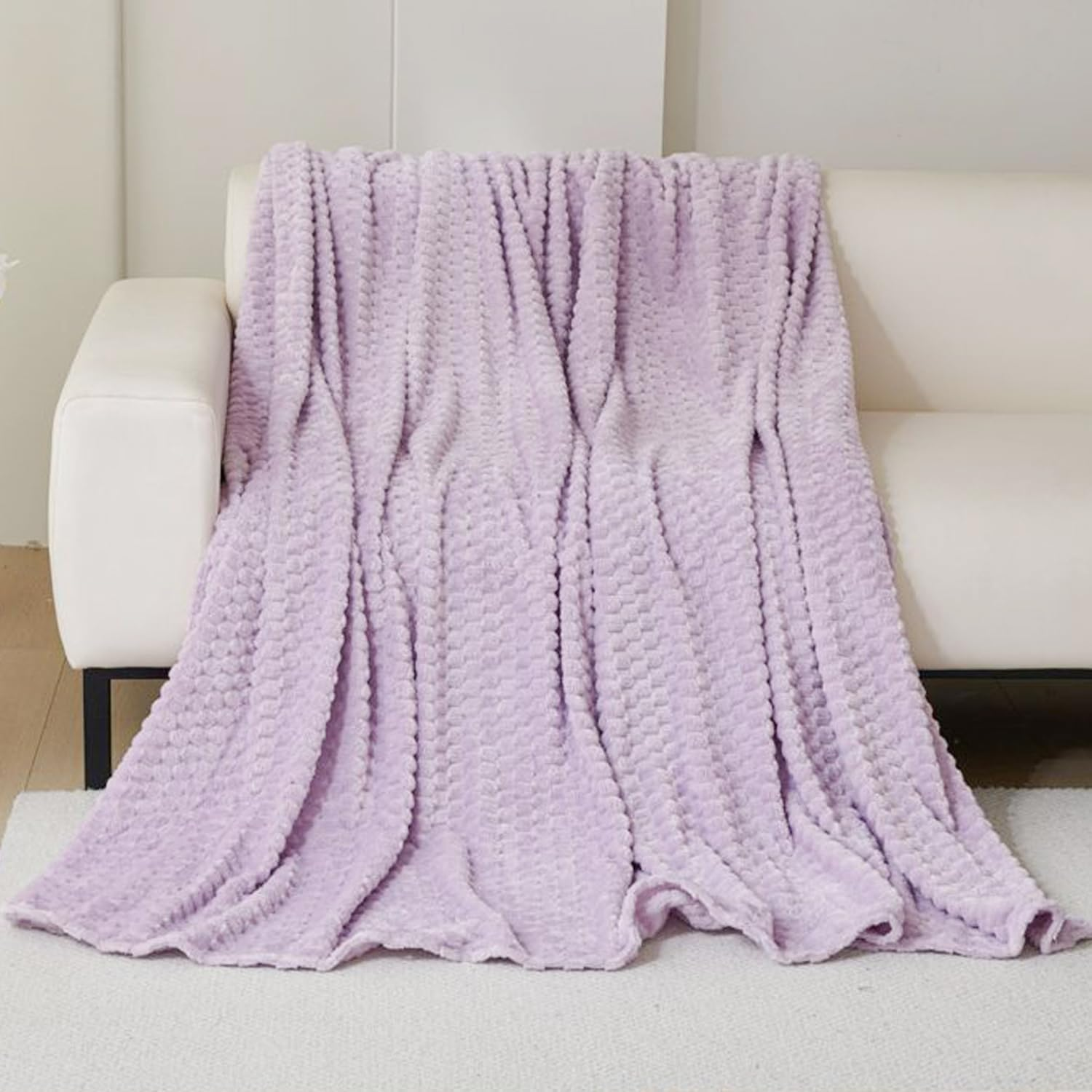 TK Manta de Franela para Sofá, Manta de Franela para Cama, Manta para Mascotas, Mantas Ligeras, Extra Cálido, Sobrecama, Caliente, Transpirable para Otoño e Invierno