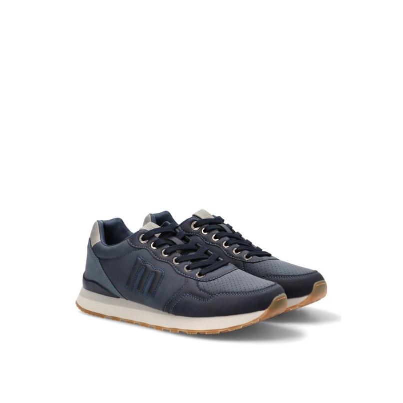 Zapatillas Casual Mustang - Hombre - Suela Plana - Modelo 84755 - Color Marino