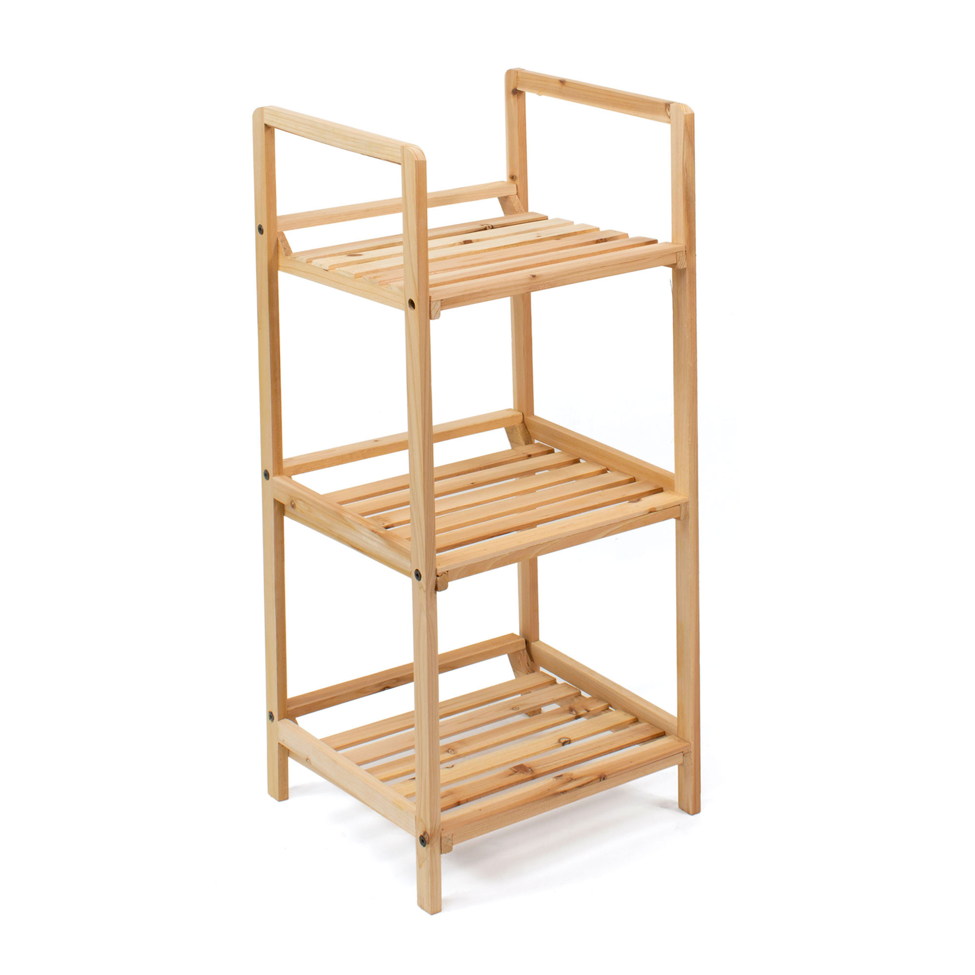 Estantería de Madera y Bambú - The Secret Home - Organizador Multiusos - 2 Baldas