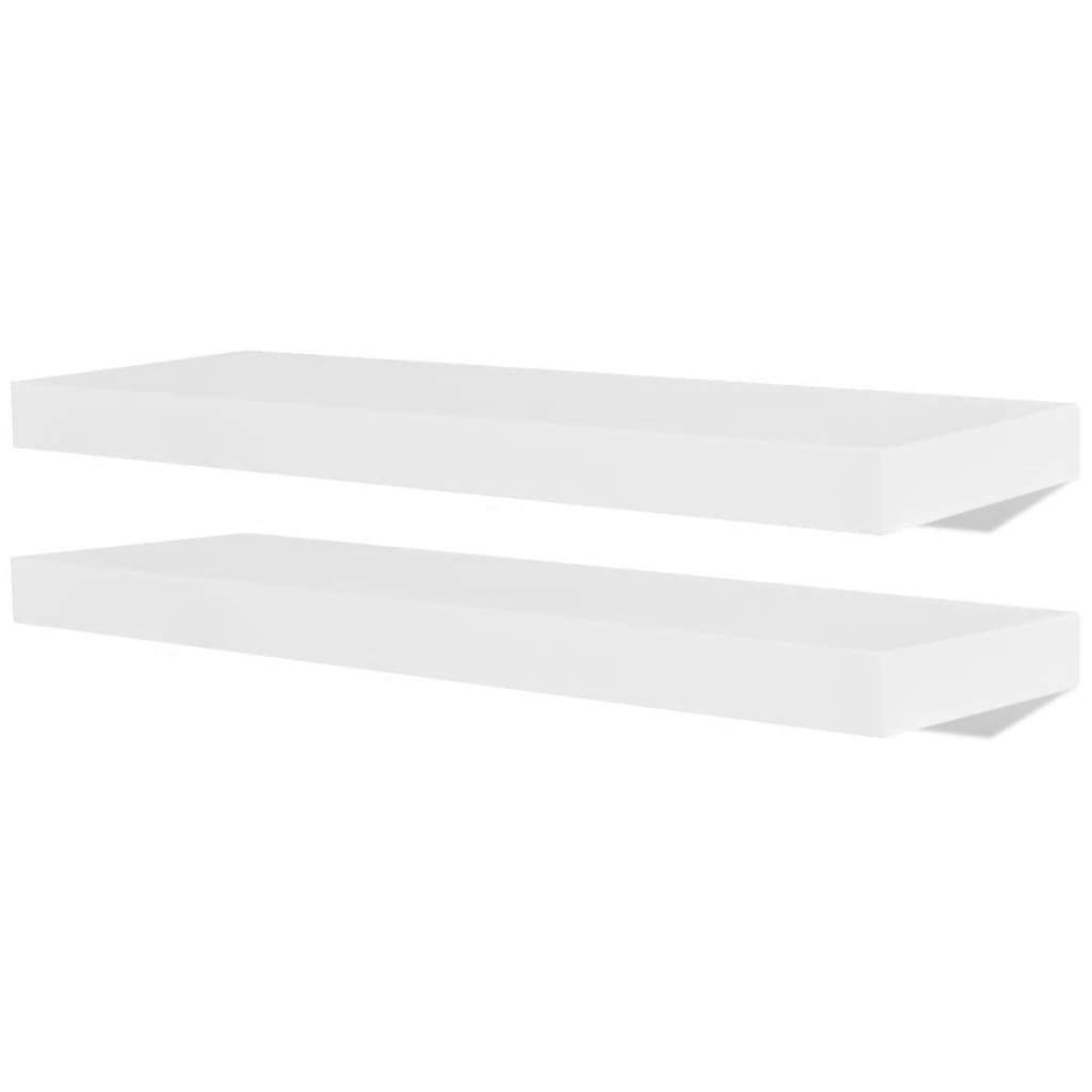 vidaXL Estantes de pared 4 unidades blanco 60 cm