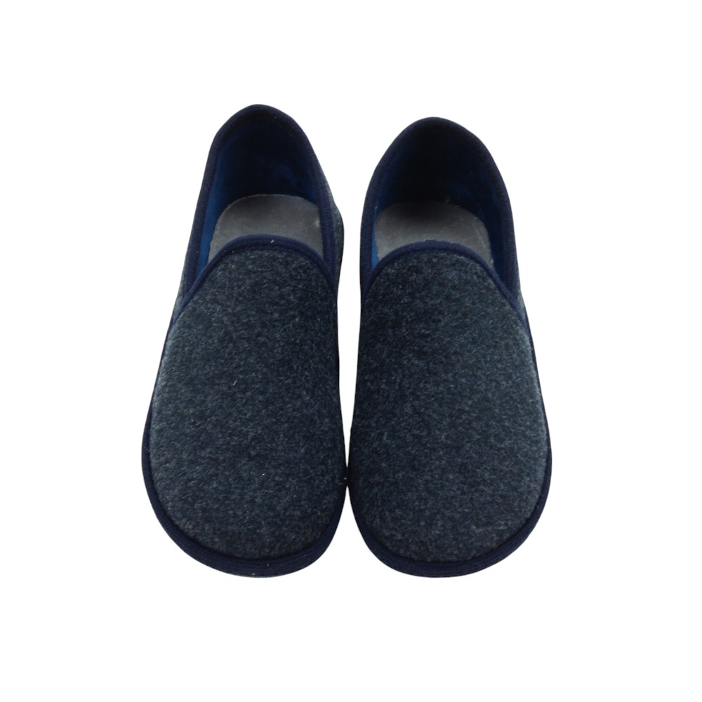 NORDIKA'S mod. 2631 zapatilla casa para hombre en lana natural, sin cordones