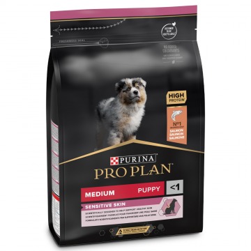 PRO PLAN Medium Puppy Sensitive Skin Salmão - 12kg