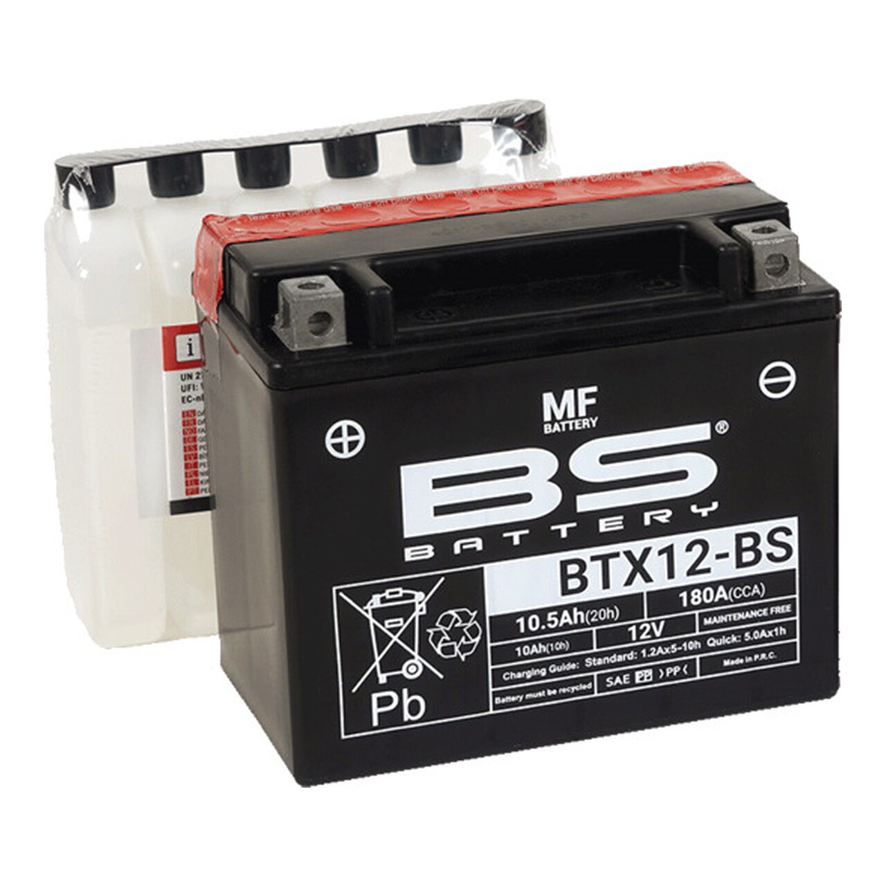 Batería De Moto Sin Mantenimiento Btx12-Bs 12V 300603 246610115